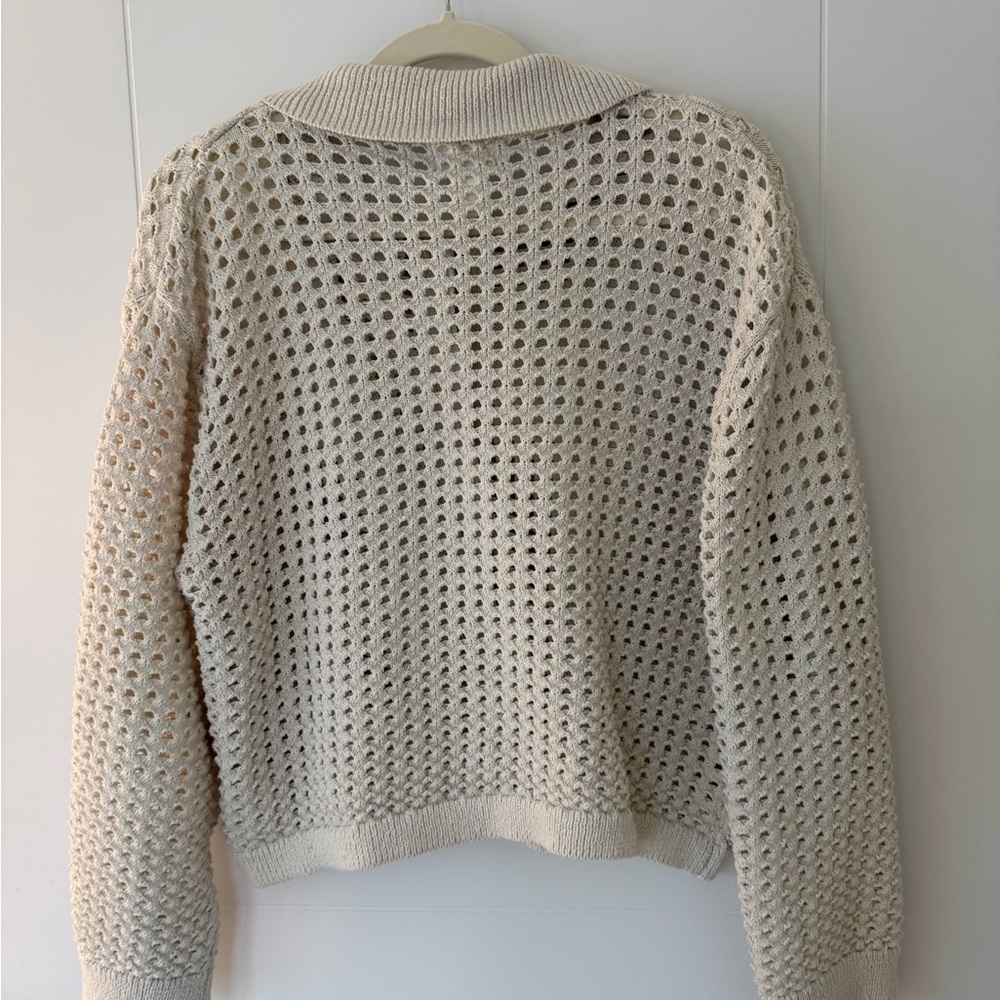 H&M Cream Knit Button-Up Cardigan - Picture 2 of 3